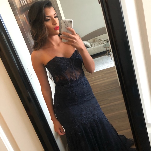 Dresses & Skirts - Navy blue gown